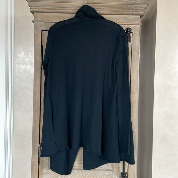 T by Alexander Wang black cotton cardigan long size small - Picture 9 of 10